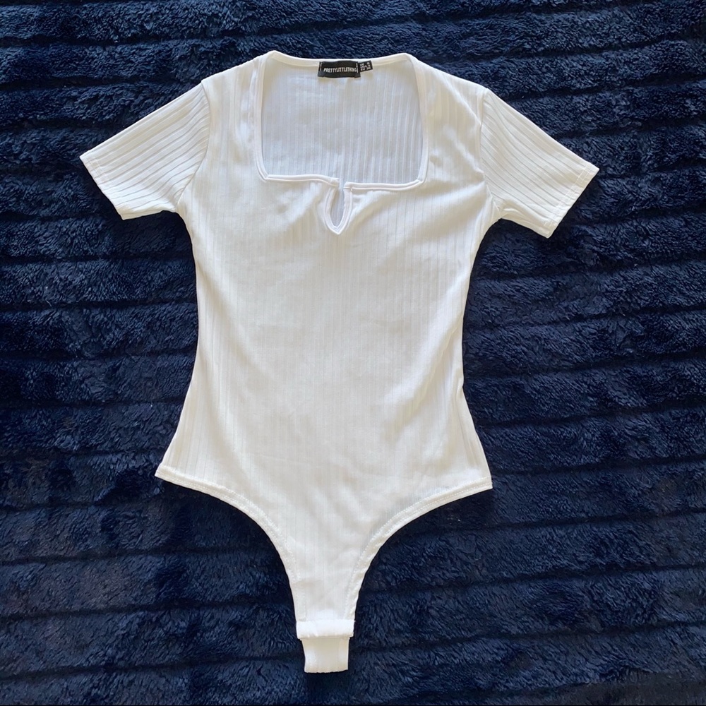 Prettylittlething white bodysuit
